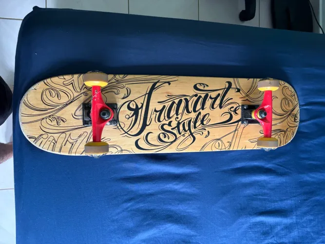 Skate Completo Traxart Style Montado, Pronto pra Andar