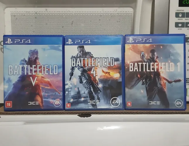 Jogos de ps4 Battlefield 1,4 e V