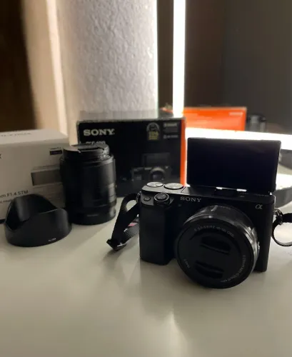 Sony A6400 + lentes à venda