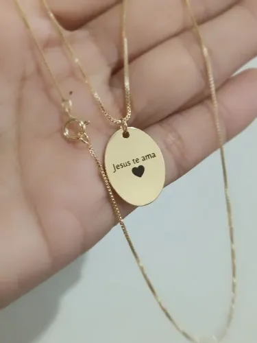 Cordão Jesus te ama personalizado