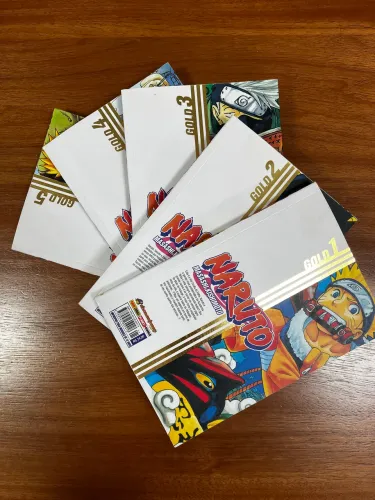 Mangá Naruto Gold Volume 1,2,3,5 e 5