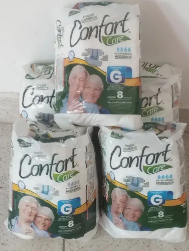 Fraldas confort tamanho G 5 pacote promoção