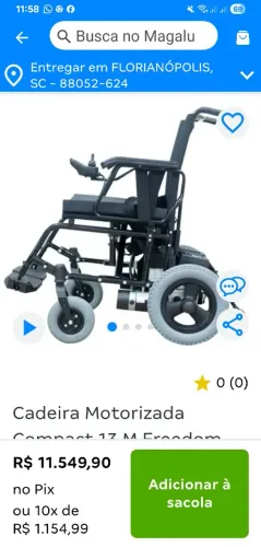 Cadeira de rodas motorizada 