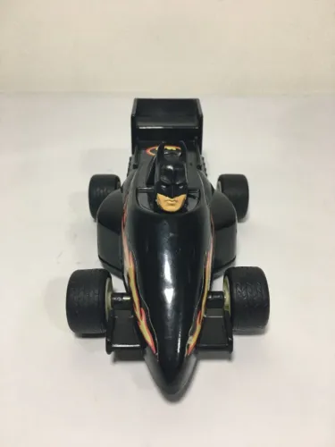 Carrinho Batmóvel Fórmula 1 à Fricção do Batman Bootleg Anos 90 + Batman Manta Ray Bootleg