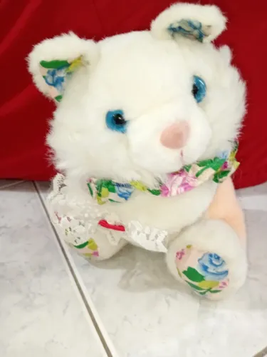 URSINHO DE PELÚCIA VINTAGE - MADE IN TAIWAN - ANOS 80/90 Peça linda e diferenciada