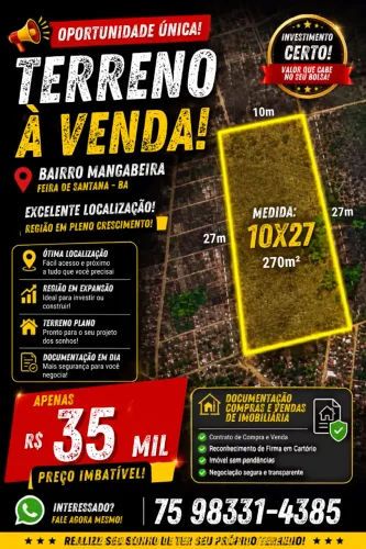 TERRENO A VENDA