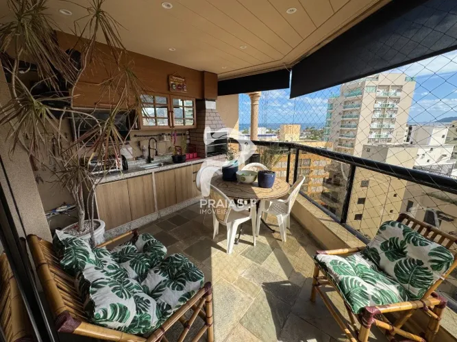 Apartamento com vista para o mar, 3 dormitórios, Enseada, Guarujá
