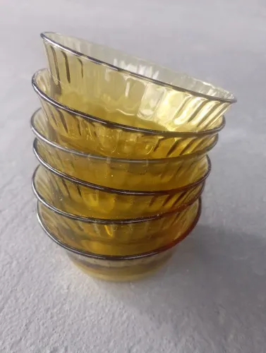 6 potinhos de sobremesa colorex