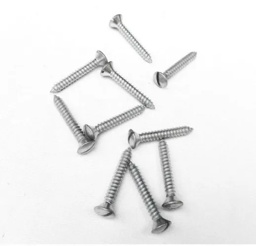 Parafuso Cabeça Cônica Fenda 4,8 x 32mm Auto Atarraxante Zincado Jogo com 10