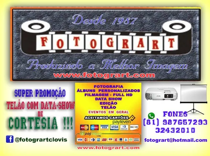 Filmagem/Fotografia/Aluguel Telão Datashow/Som/Microfone Sem Fio