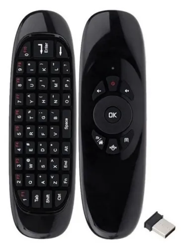 Controle Mini Teclado Air Mouse Wireless Sem Fio Smart Tv e TV Box 2,4 Ghz Novo Na Caixa