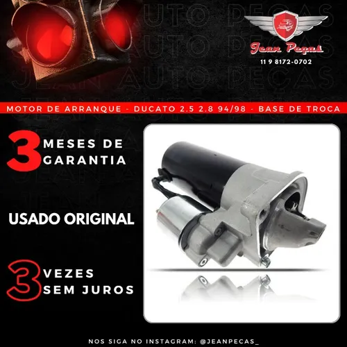 Motor de arranque - Ducato 2.5 2.8 