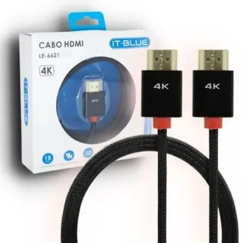 Cabo HDMI 3 Metros 2.0 Ultra HD 3D/4K Blindado nylon