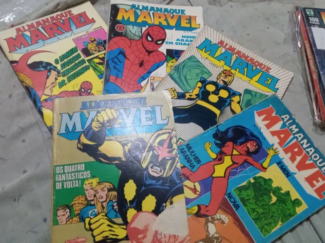 5 edições Almanaque Marvel - 1979 a 1981 RGE