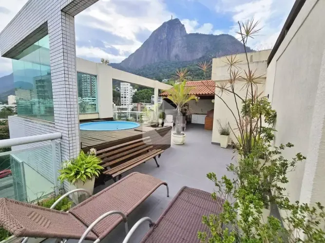 Cobertura para venda com 2 quartos, 172m² - Humaitá - Rio de Janeiro/RJ