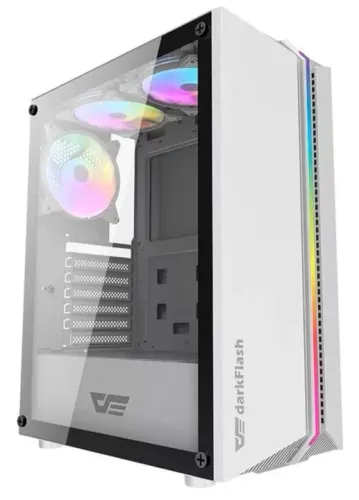 PC Gamer Completo DarkFlash DK151 Branco - PEÇAS NOVAS!