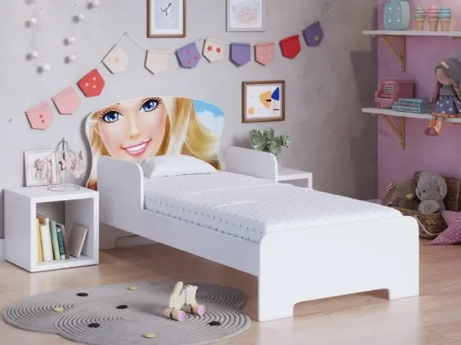 Cama Barbie Juvenil Adesivada 