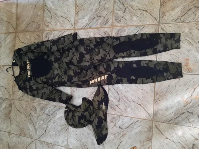 Roupa para mergulho + arbalete