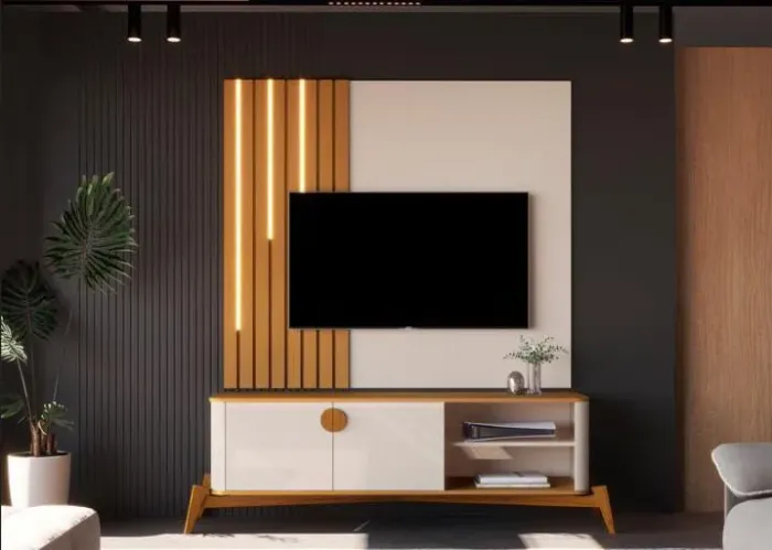 Rack + Painel Com Led 154cm (Novo direto da fábrica)