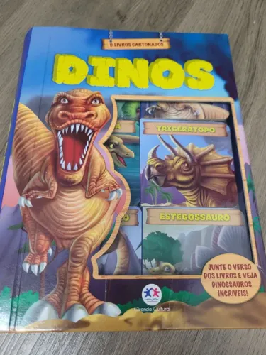 6 Minilivros - Dinos Dinossauro Fatos Curiosos