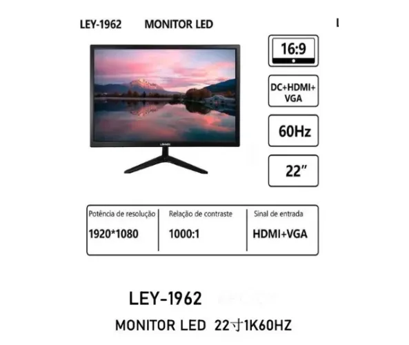 Monitor 21,5 polegadas