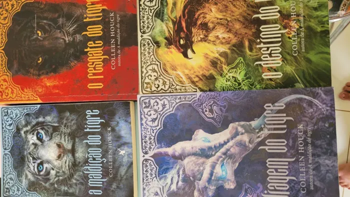 Livros - 4 livros da Saga do Tigre