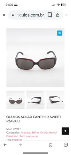 oculos solar infantil em acetato bordo