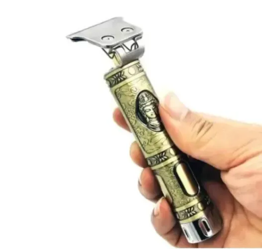 Maquina Corta Cabelo Acabamento Aparador Barbeador Versatil Retrô