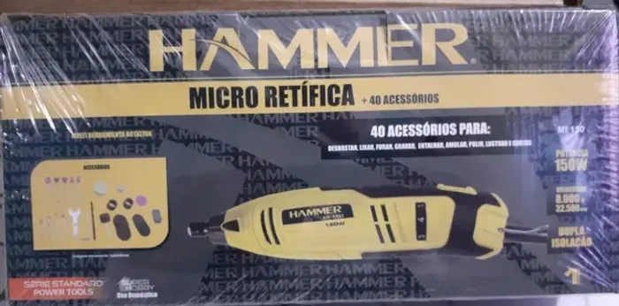 Micro Retífica Hammer 150w com kit de 40 acessórios 220v