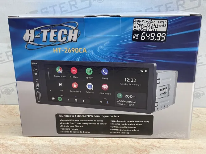 Multimídia 6x9? 1dim espelhamento iOS Android 