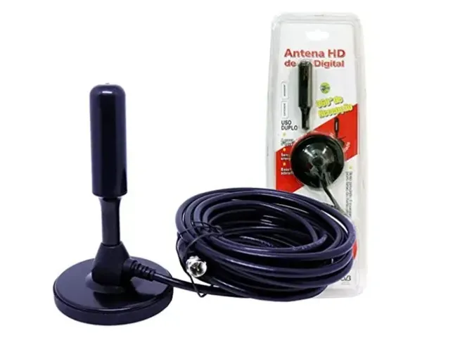 Antena HD Digital 5m para TV Promoção Nova 