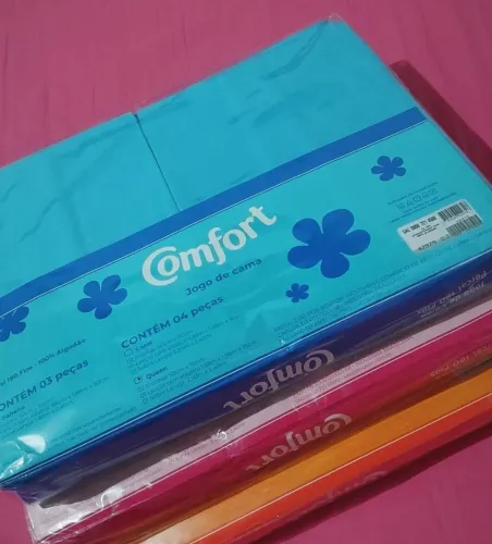 JOGO DE CAMA SOLTEIRO TECIDO PERCAL 180 FIOS 100% ALGODÃO