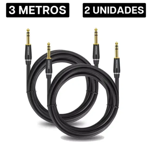 Cabos TRS P/ TRS P10 Balanceados Dremake - 3 Metros