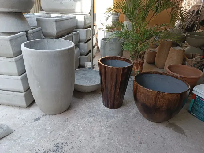 Vasos fibra com cimento vários modelos 