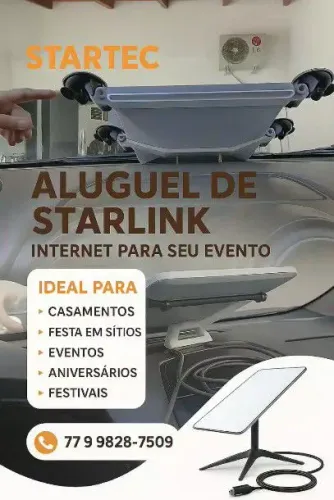 ALUGUEL DE ANTENAS STARLINK