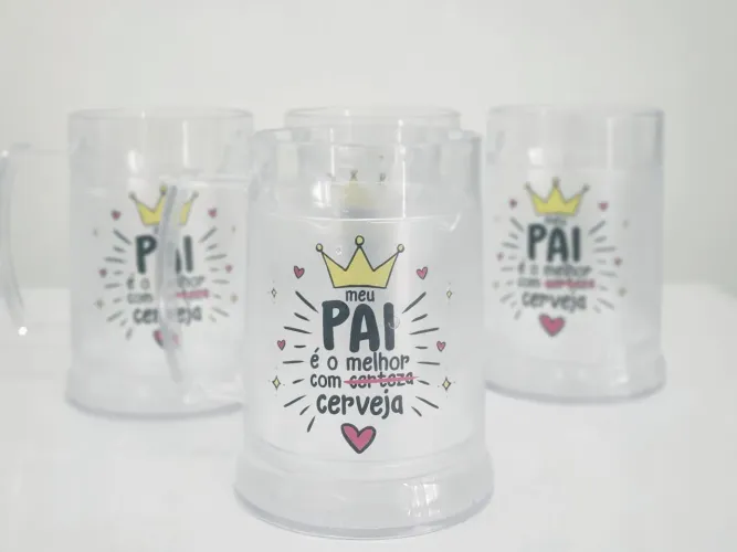 Caneca gel congelante para cerveja - presente dia dos pais