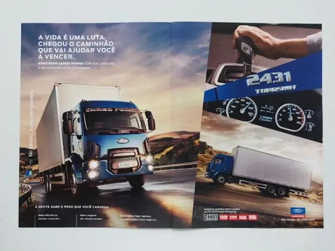 Caminhão Ford Cargo - Pôster / Propaganda original de revista - preço unitário