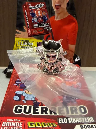 elo monsters enaldinho guerreiro lendário prata - muito raro de tirar