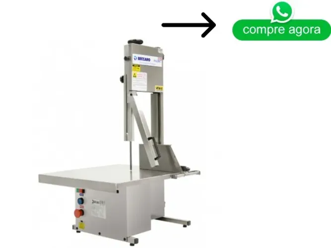 Serra Fita de Carnes Beccaro de Mesa Inox Bivolt