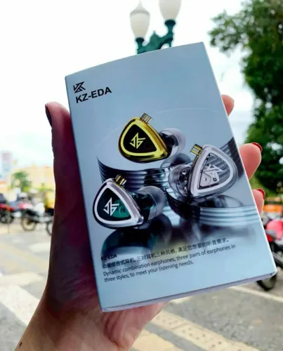 Fone De Ouvido KZ EDA 3 em 1 / Retorno De Palco 