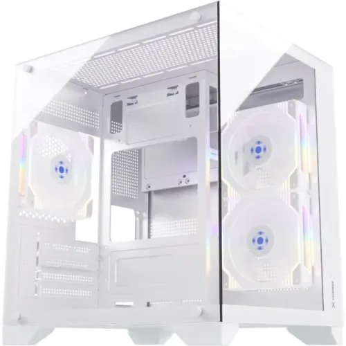 Gabinete Gamer Aquário Branco - Fortrek