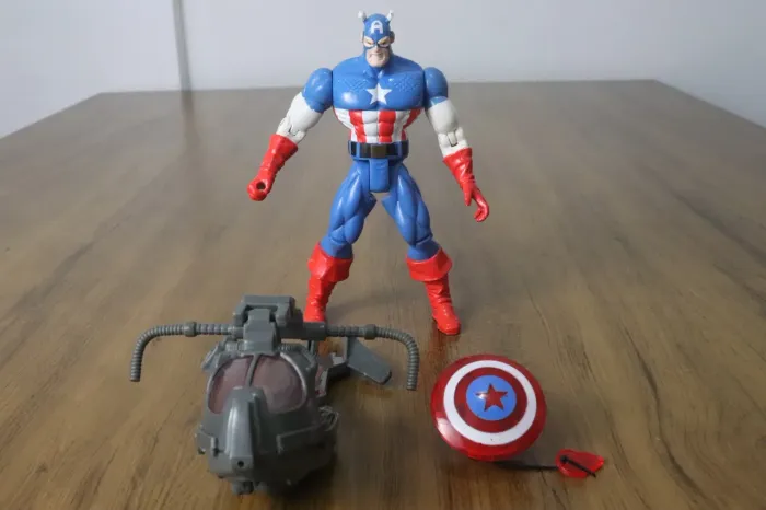 Boneco Capitão América Toybiz 1996 Marvel Spider-Man Animated Series Raro