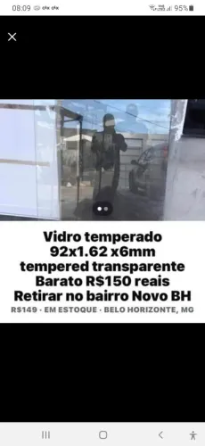 Vidro temperado transparente Barato 