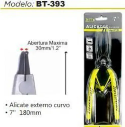 Alicate Para Anéis Externo Curvo 7 Polegadas B-tek BT393