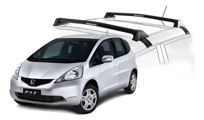 Rack Eqmax New Wave Preto Honda New Fit 2009 / 2014