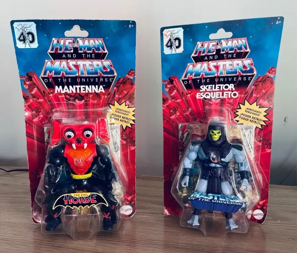 Kit 02 Bonecos Mantenna e Skeletor - Masters of the Universe