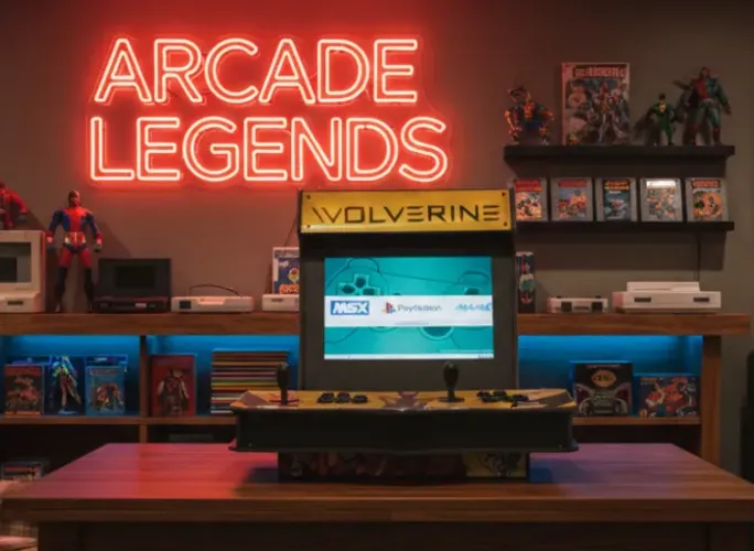Fliperama Portátil e Bartop WOLVERINE com +7500 jogos retrô