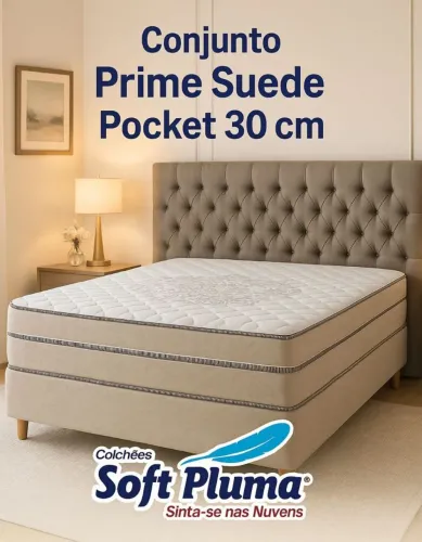 Conjunto Box prime Pocket Suede 72cm - Entrega gratis