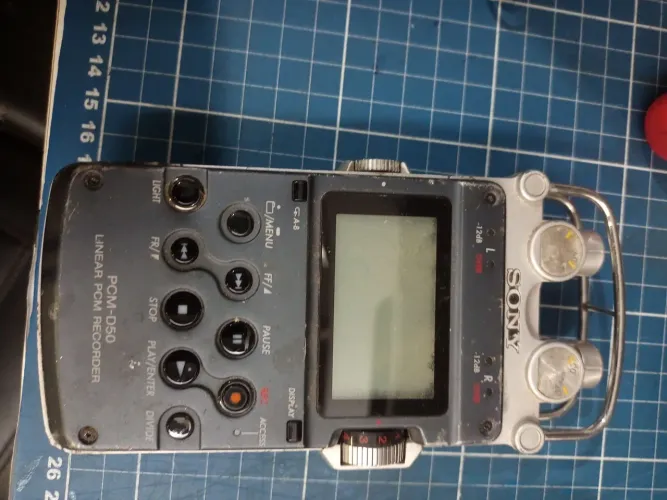 Gravador de áudio para reparo