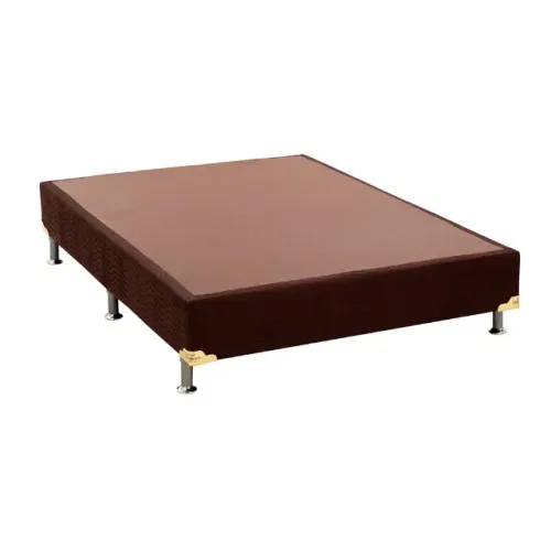 Cama Base Box Casal - Cor Café